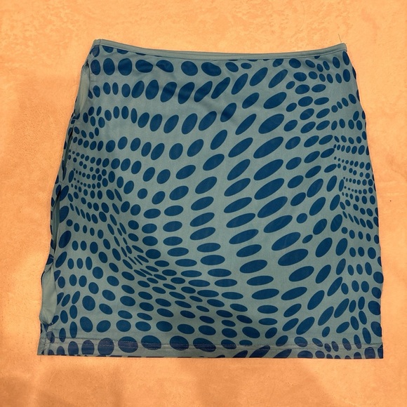 Superdown blue skirt polka dot - Picture 4 of 4